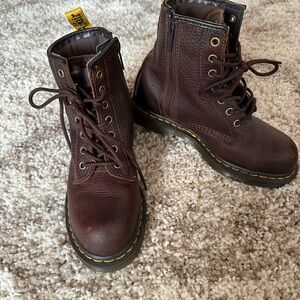 Dr. Martens Dark Brown Leather Ankle Boots